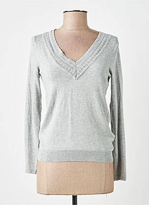 Pull gris NAF NAF femme