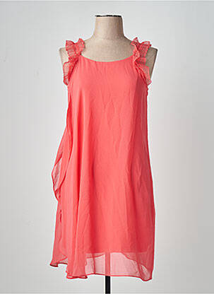 Robe courte orange NAF NAF femme