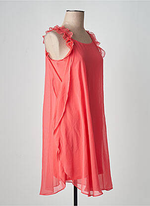 Robe courte orange NAF NAF femme