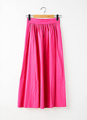 Jupe longue rose MANGO femme