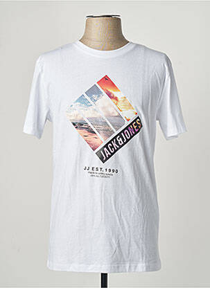 T-shirt blanc JACK & JONES homme