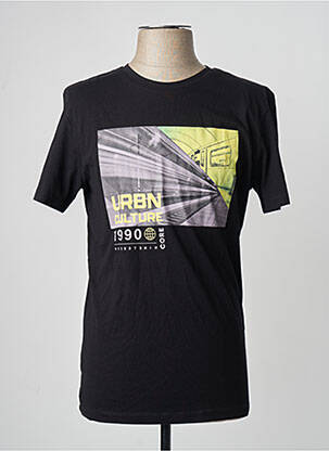 T-shirt noir JACK & JONES homme