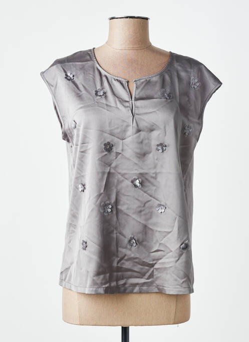 T-shirt gris MORE & MORE femme