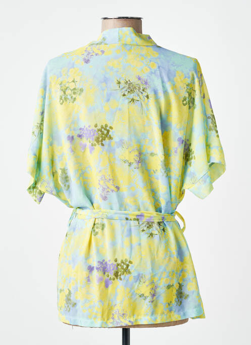 Gilet manches courtes jaune BELLITA femme