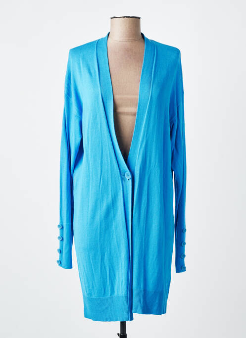 Gilet manches longues bleu MORE & MORE femme