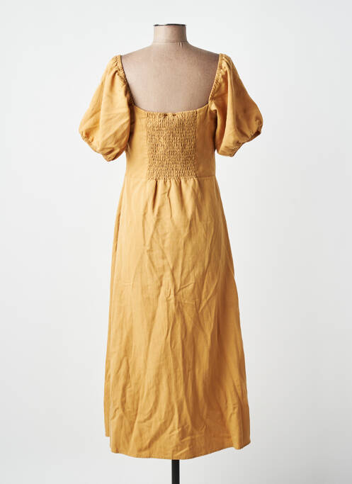 Robe mi-longue marron ASTRID BLACK LABEL femme