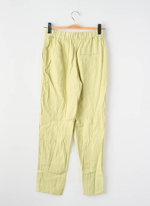 Pantalon droit jaune MANGO femme