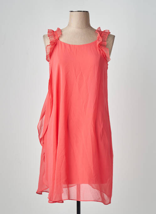 Robe courte orange NAF NAF femme