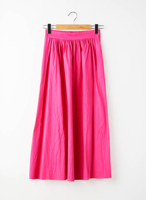 Jupe longue rose MANGO femme