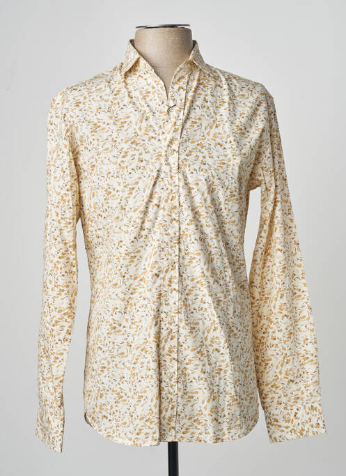 Chemise manches longues marron JACK & JONES homme