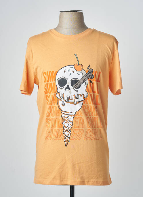 T-shirt orange JACK & JONES homme