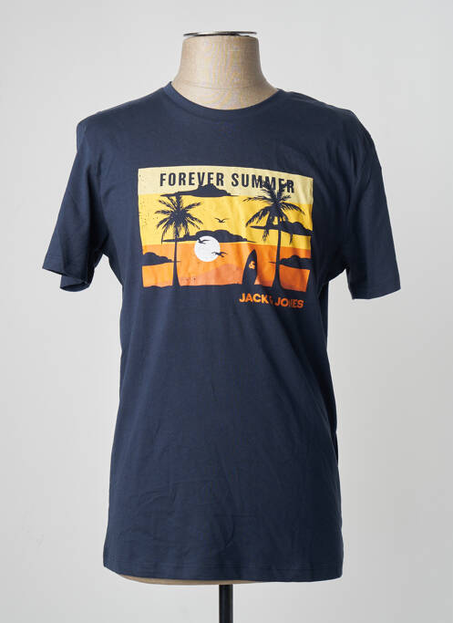 T-shirt bleu JACK & JONES homme