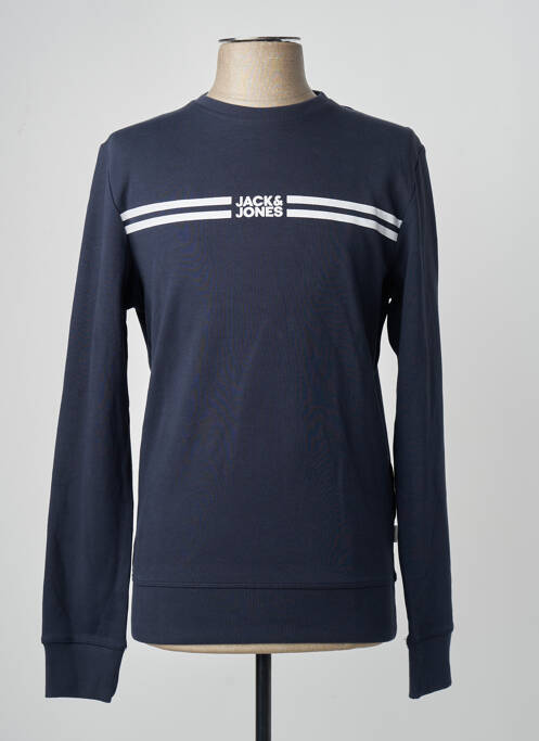 Sweat-shirt bleu JACK & JONES homme