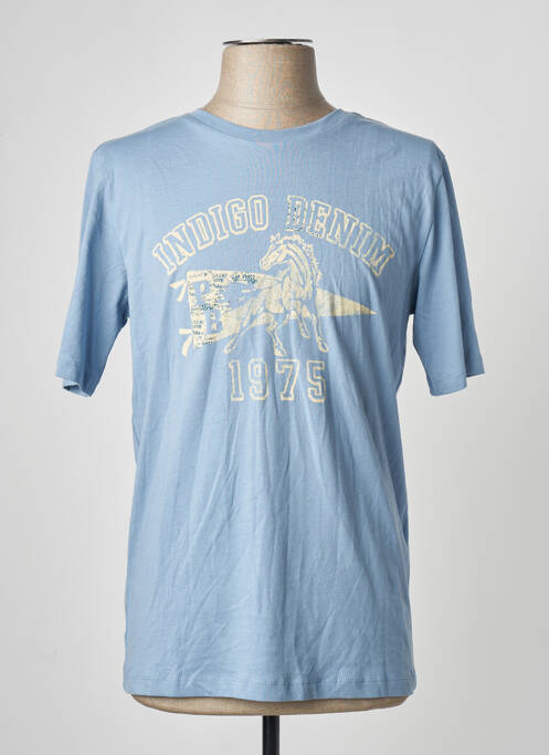 T-shirt bleu JACK & JONES homme