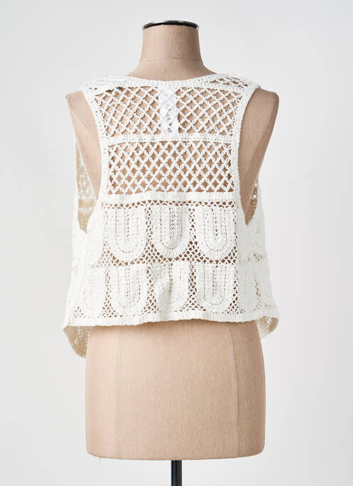 Gilet sans manche blanc SUBDUED femme