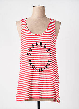 T-shirt rouge SUPERDRY femme