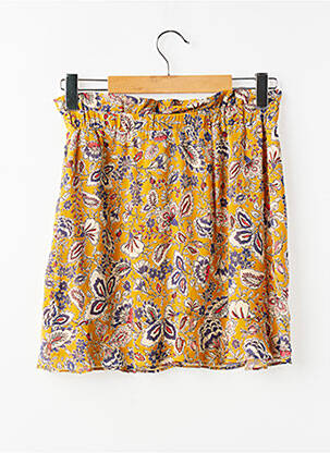 Jupe courte jaune NAF NAF femme