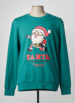 Sweat-shirt vert JACK & JONES homme