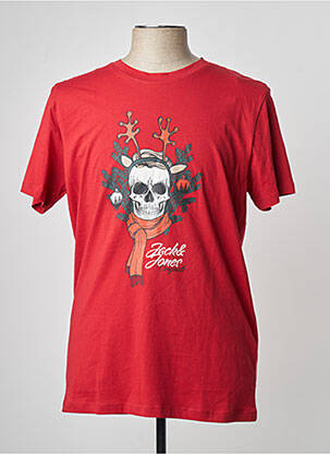 T-shirt rouge JACK & JONES homme