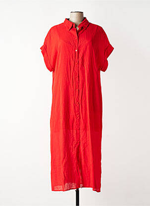 Robe longue rouge MANGO femme