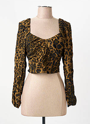 Top marron MANGO femme