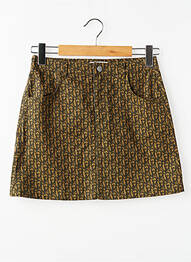 Jupe courte marron MANGO femme