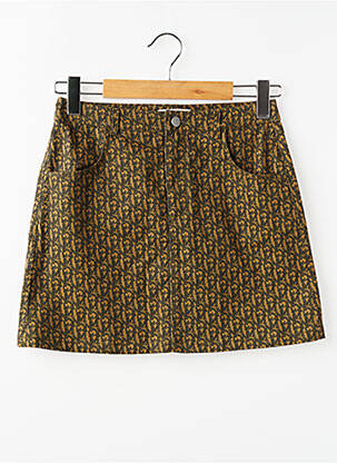 Jupe courte marron MANGO femme