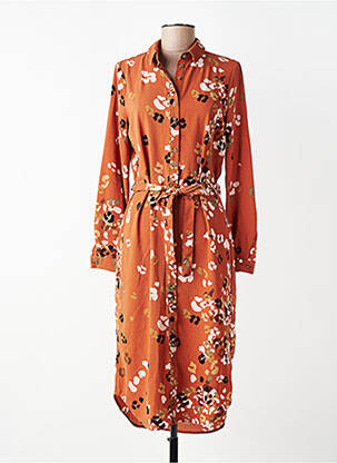 Robe longue marron VERO MODA femme
