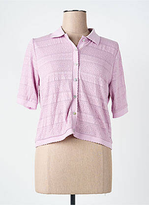 Polo violet GARCIA femme