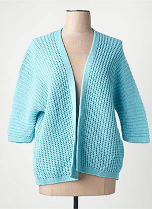 Gilet manches courtes bleu TERRA DI SIENA femme