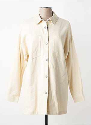 Manteau court beige NOISY MAY femme