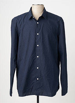 Chemise manches longues bleu JACK & JONES homme