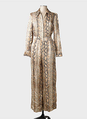 Combi-pantalon beige MANGO femme