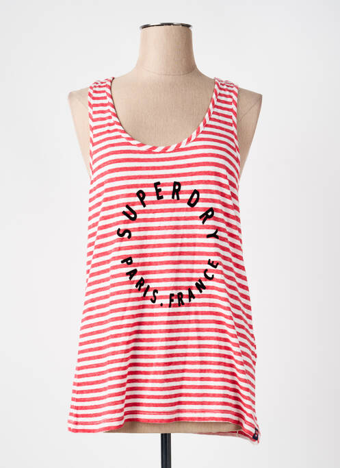 T-shirt rouge SUPERDRY femme
