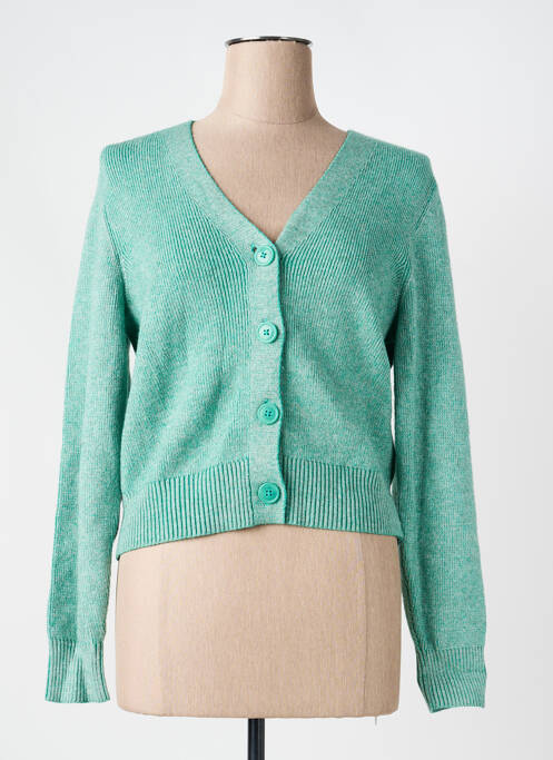 Gilet manches longues vert VILA femme