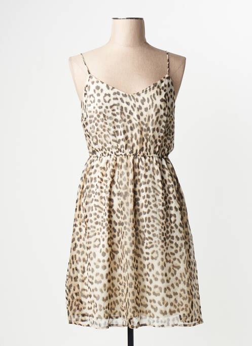 Robe courte marron VERO MODA femme