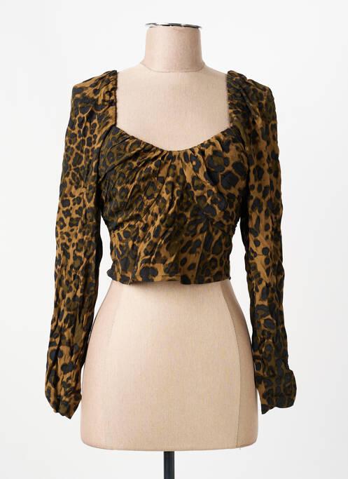 Top marron MANGO femme