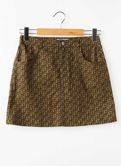 Jupe courte marron MANGO femme