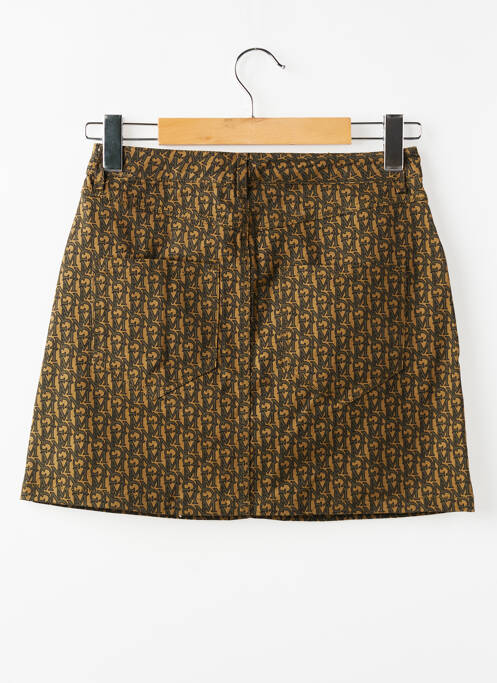 Jupe courte marron MANGO femme