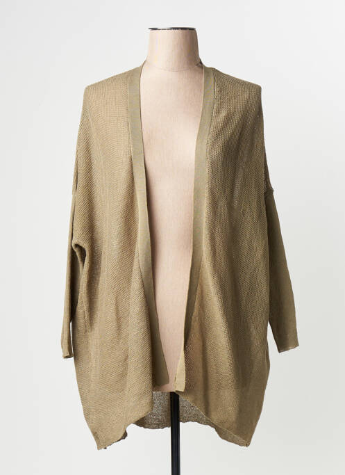 Gilet manches longues vert MANGO femme