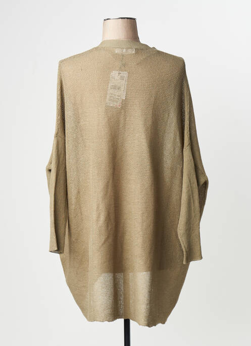 Gilet manches longues vert MANGO femme