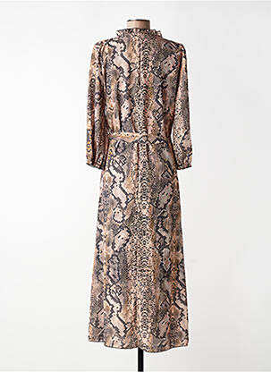 Robe longue marron BELLITA femme