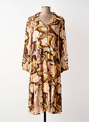 Robe longue marron ONLY femme