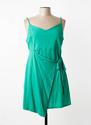 Robe courte vert MANGO femme