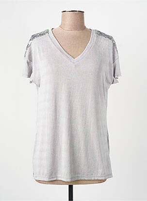 T-shirt gris ONLY femme