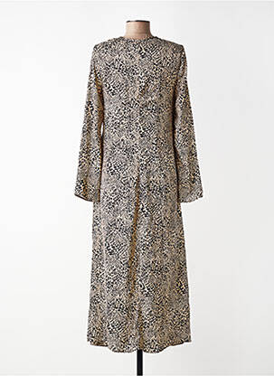 Robe longue beige MANGO femme