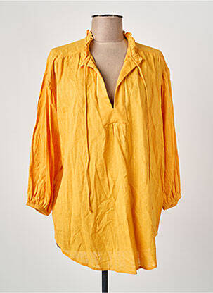 Chemisier jaune MANGO femme