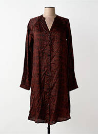 Robe mi-longue rouge NÜ femme