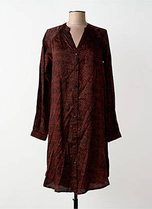 Robe mi-longue rouge NÜ femme