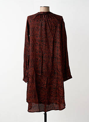 Robe mi-longue rouge NÜ femme